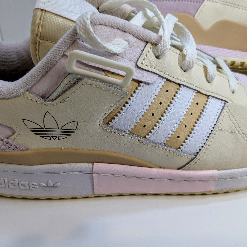 adidas Forum Exhibit Low 'Ecru Tint Halo Amber' GW6346 size 10.5 unisex - Picture 2 of 9